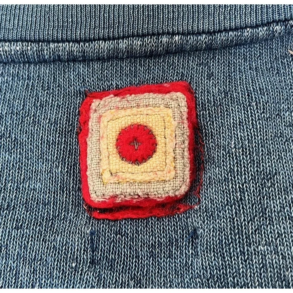 Visvim Indigo Artisan Crewneck Sweatshirt Natural Dye Japan Pullover Size 4 - Picture 12 of 16